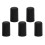 5Pcs Portable Black Cello Rubber Endpin Tip Protector 3