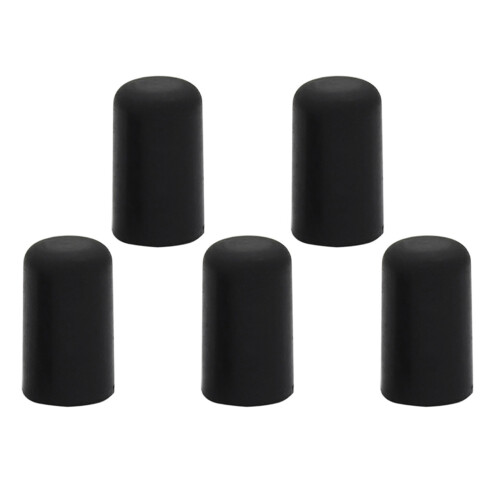 5Pcs Portable Black Cello Rubber Endpin Tip Protector 2