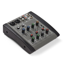 4-Channel Audio Mixer 48V Phantom Power Studio DJ Type-C XLR