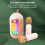 Mini Karaoke Machine 2 Mic Wireless Speaker Rechargeable LED Party 1