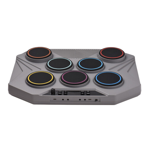 Electronic Tabletop Drum Set 3W Speaker Portable Digital with Pedals 1