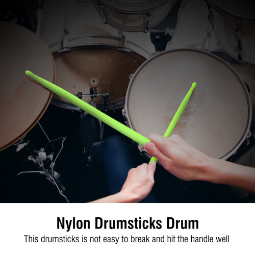 5Colors Durable Nylon Drop Drumsticks Drum Set Musical Instruments 2