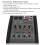 4-Channel Audio Mixer 48V Phantom Power Studio DJ Type-C XLR 5