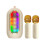Mini Karaoke Machine 2 Mic Wireless Speaker Rechargeable LED Lights 2