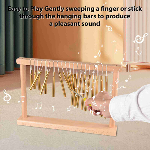 20-Tone Single Row Table Top Wind Chimes Percussion Instrument 2