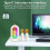 Mini Karaoke Machine 2 Mic Wireless Speaker Rechargeable LED Lights 5