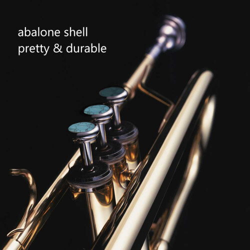 3pcs Abalone Shell Trumpet Finger Key Buttons 2