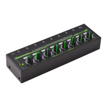 8 Channel Headphone Amp DC 12V 6.35mm Input/Output Portable