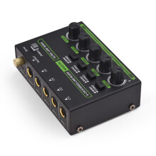 Mini 4-Channel Audio Mixer Stereo Mono Switch 6.35mm TRS/TS Type-C