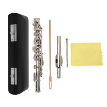Detachable Silver Plated C Piccolo Screwdriver PU Leather Box Tool Set