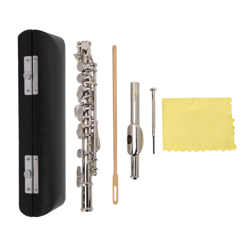 Detachable Silver Plated C Piccolo Screwdriver PU Leather Box Tool Set