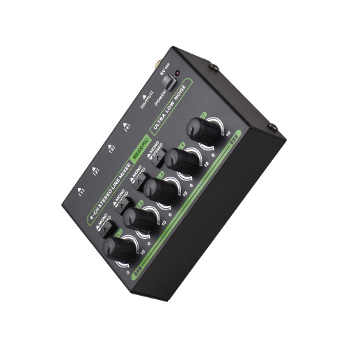 Mini 4-Channel Audio Mixer Stereo Mono Switch 6.35mm TRS/TS Type-C 1