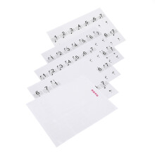 Removable 88 Keys Piano White Key Stickers Transparent