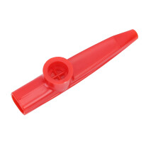 Plastic Mini Kazoo Ukulele Guitar Partner Musical Instrument Red