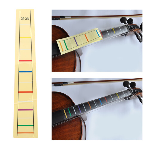 Fret Board Label Sticker for Cello Practice Beginners (3/4) 2