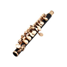 Piccolo Ottavino Half-size Flute C Key Silver Plated Cloth Stick Box