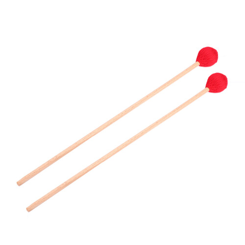 1 Pair Yarn Head Keyboard Marimba Mallets Smooth Handles Intermediate 1