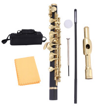 Piccolo Ottavino Half Size Flute C Key Golden
