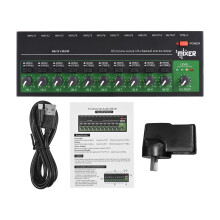 10-Channel Audio Mixer Stereo Mono Line 6.35mm TRS/TS Metal