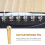 6Pcs Brass Guitar Bridge Pins Crystal Dot Decor 2