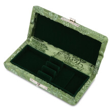 Wooden Silk Cloth Cover Reed Case Holder for 3pcs Oboe Reeds