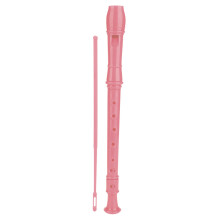8 Hole Clarinet Flute with Cleaning Rod for Kids Beginner (Pink)