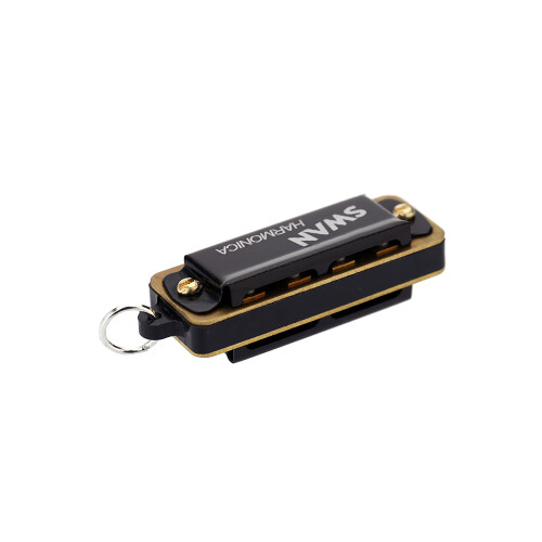 Swan 4 Holes 8 Tones Mini Harmonica Necklace Style 1