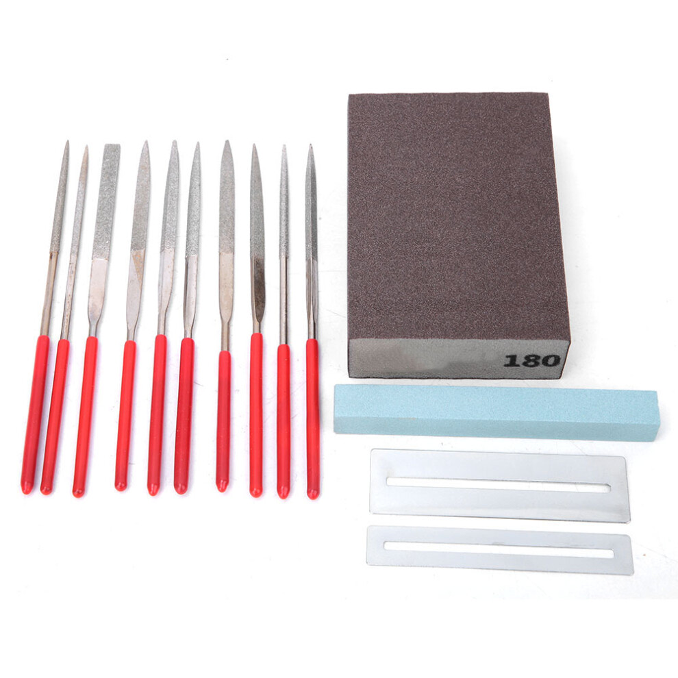 14 Pcs Guitar Repair Tool Set Fret Gauge File Polishing Stone-image-OPC-PMFS26F-NEW
