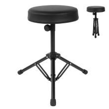 Adjustable Drum Stand Stool Upholstered Seat Musical Accessory