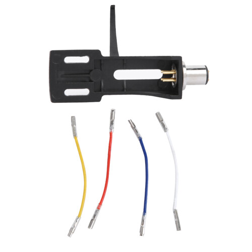 Universal Music Player Gramophone Black Mounting Bracket 4pcs Wires 1
