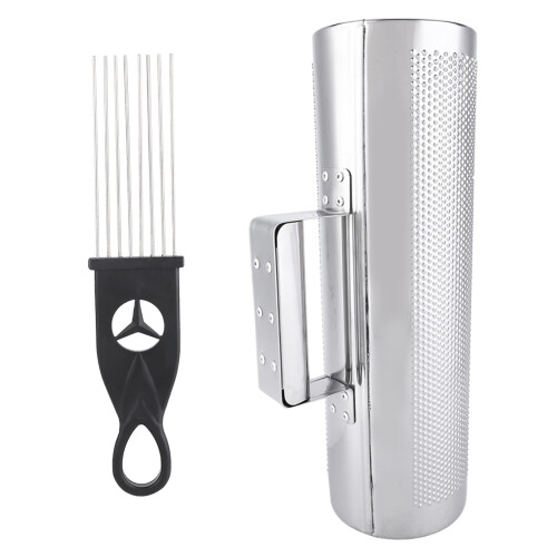 Stainless Steel Guiro 12"*4" Percussion Instrument with Scraper 2
