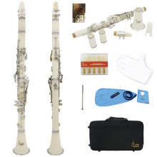 Premium Bakelite Tube bB 17 Keys Clarinet with Nickel Plating Button