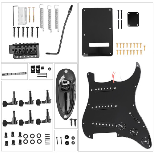 DIY Electric Guitar Kit ST Style Pickguard Bridge System