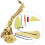 5 Pcs Saxophone Cleaning Kit with Maintenance Cloth 4