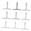 9 Pcs Universal Guitar Bridge Radius Gauge 7.25''~20'' 3