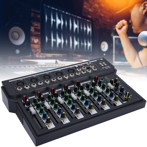 Professional 7 Channel Dual LED Display Low Noise Stage Mixer 2