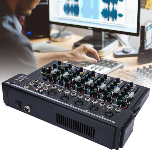 Professional 7 Channel Dual LED Display Low Noise Stage Mixer 1