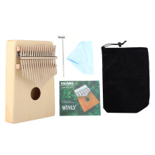 Pine Wood Kalimba 17 Keys Thumb Piano Portable