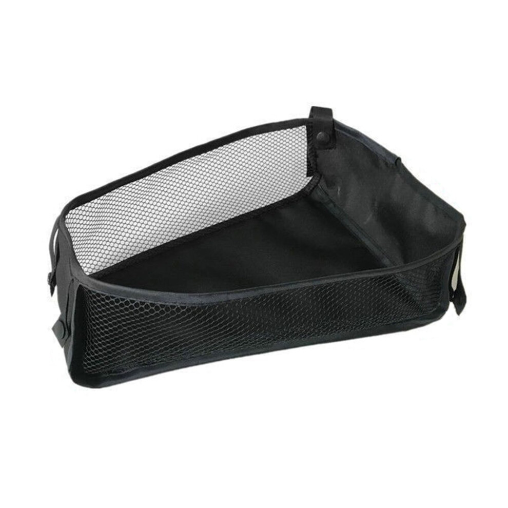 Portable Baby Stroller Organizers Bag, Black Oxford Cloth Storage Basket, Stroller Accessories For Newborns & Infants