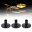 8 Pcs Plastic Black Drum Cymbal Sleeves 5