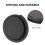 86mm Guitar Soundhole Feedback Buffer Cover Plastic Black 3