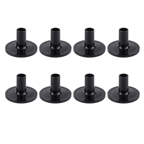 8 Pcs Plastic Black Drum Cymbal Sleeves 1