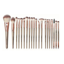 20 Stück Kaffee-Braun Makeup-Pinsel-Set, weich und hautfreundlich, komplettes Set