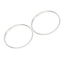 8-Zoll-Doppelwand-Polyester-Trommelkopf, 2 Stück, transparente Ersatzinstrumentenzubehör