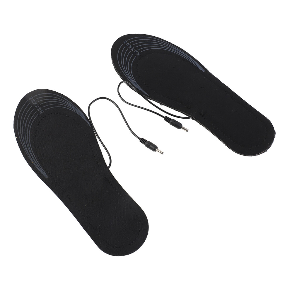 1 Pair USB Heated Insoles Cut to Size 35-41 Warm and Breathable
