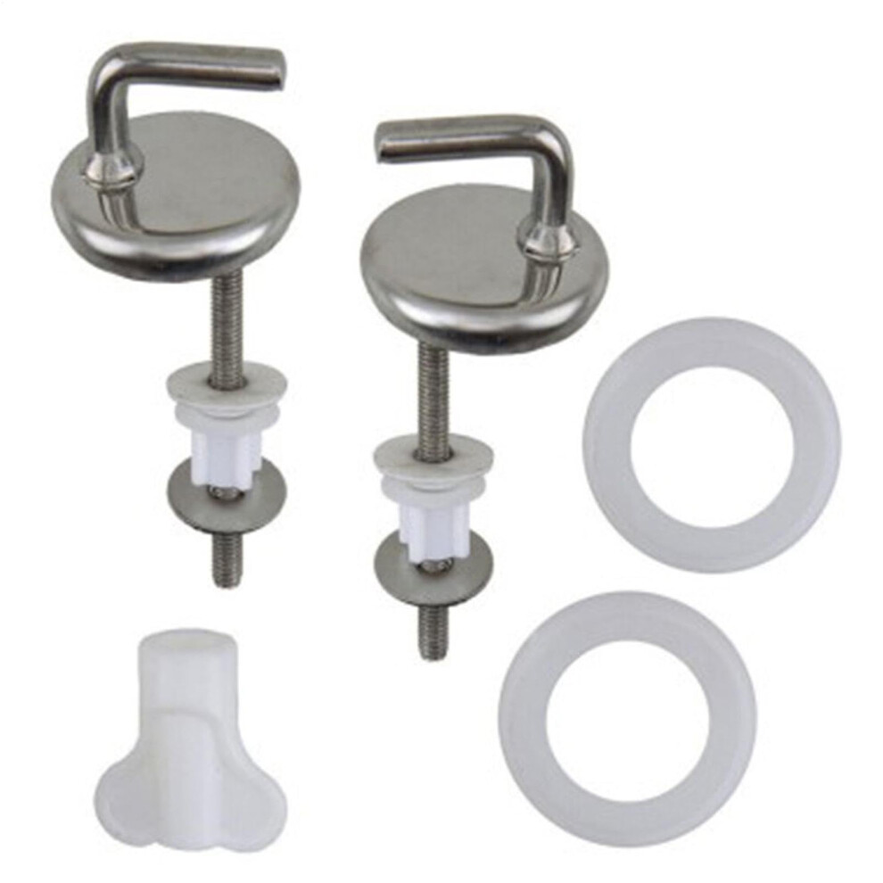 Toilet Seat Hinges, Lid Replacement, Standard Seat Cover Fixing Kit, Multipurpose Repair Kit For Hotels Public Places 9354506535155