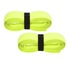 2 PCS Yellow Tennis Racket Overgrip Tape, 150cm, 2.5cm Wide