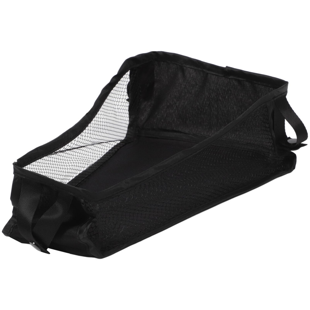 Stroller Bottom Basket Hanging Pouch For Nursery Bag Accessories 30.00X18.00x12.00cm Compatible With Strollers Black