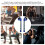 Powerlifting Gym Straps - Blue Composite & Sponge Padding 10