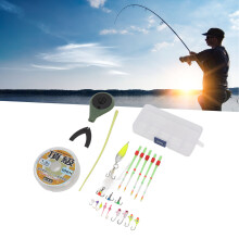 Mini OD Green Ice Fishing Rod Set with Accessories Easy to Store